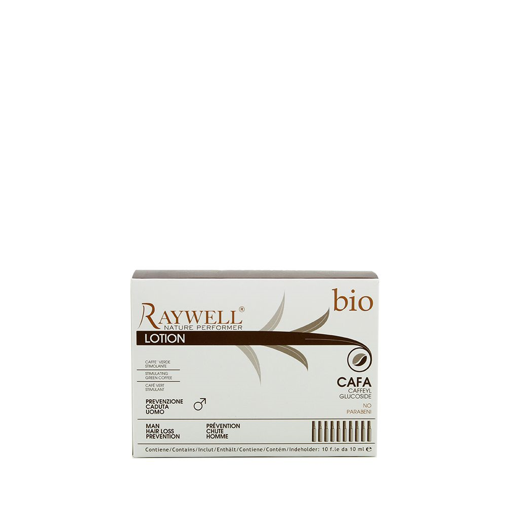 RAYWELL BIO CAFA LOTION PREVENZIONE CADUTA UOMO 10FIALE X 10ML RR335