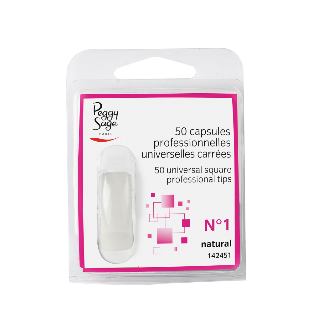 PEGGY SAGE 142451 50 CAPSULE PROFESSIONALI UNIVERSALI QUADRATE N°1