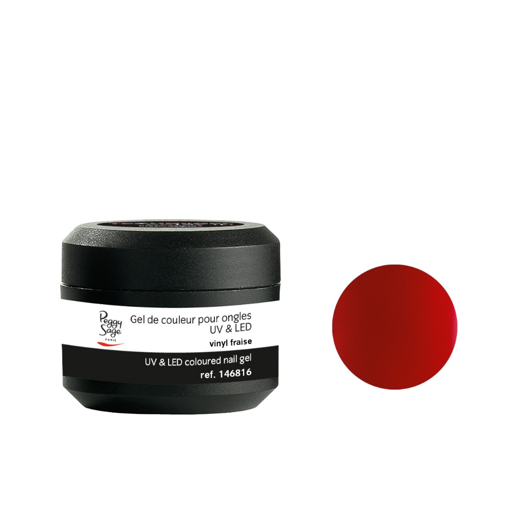 PEGGY SAGE 146816 GEL UV/LED COLORATO PER UNGHIE VINYL FRAISE 5GR