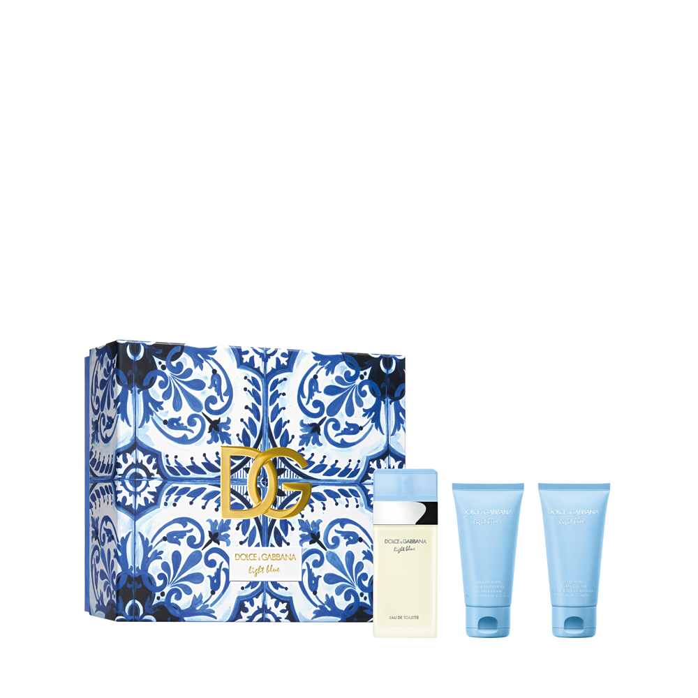 -DOLCE&GABBANA LIGHT BLUE DONNA CONF. EDT 50ML+LATTE CORPO 50ML+GEL DOCCIA 50ML