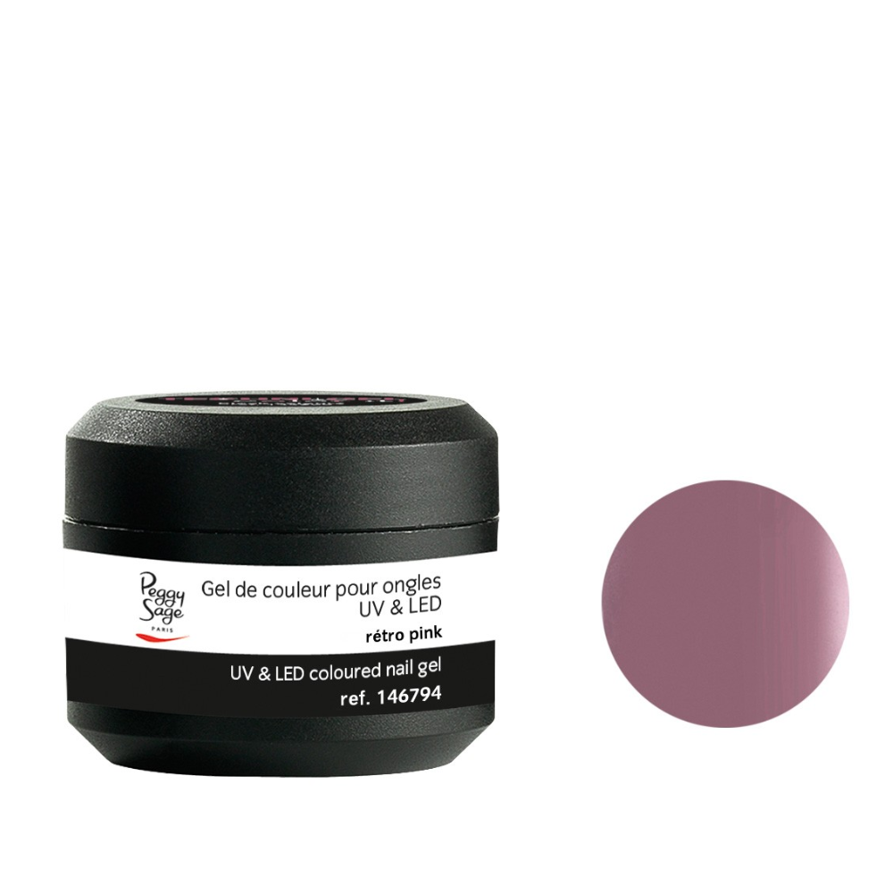 PEGGY SAGE 146794 GEL UV/LED COLORATO PER UNGHIE RÉTRO PINK 5GR