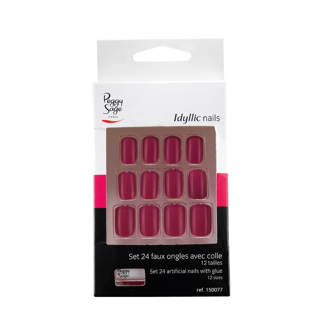 PEGGY SAGE 150077 SET 24 UNGHIE FINTE IDYLLIC NAILS FUCHSIA