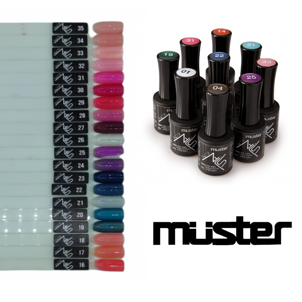 MUSTER 10316 SMALTO GEL SEMIPERMANENTE DECOR NAIL 10ML N°16