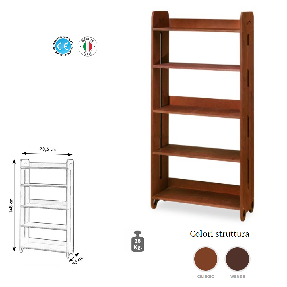 ELETTRO BEAUTY SCAFFALE IN LEGNO ELISEO CA.312