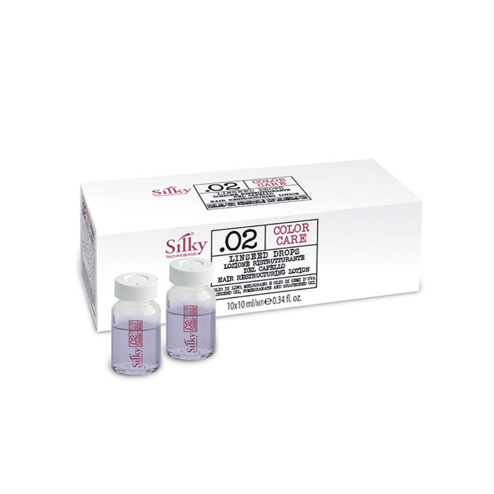 SILKY 02 GOCCE DI LINO LOZIONE RISTRUTTURANTE 10FIALE X 10ML