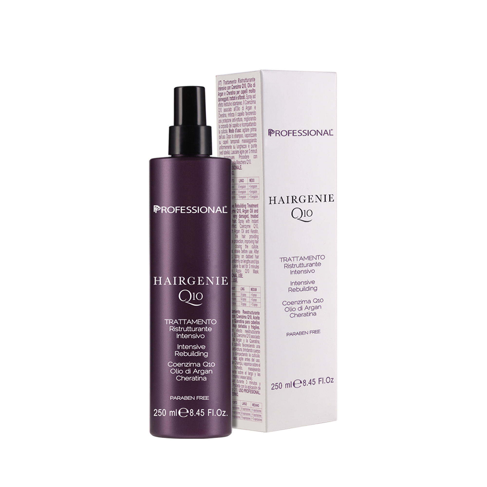 PROFESSIONAL HAIRGENIE Q10 TRATTAMENTO RISTRUTTURANTE SPRAY 250ML