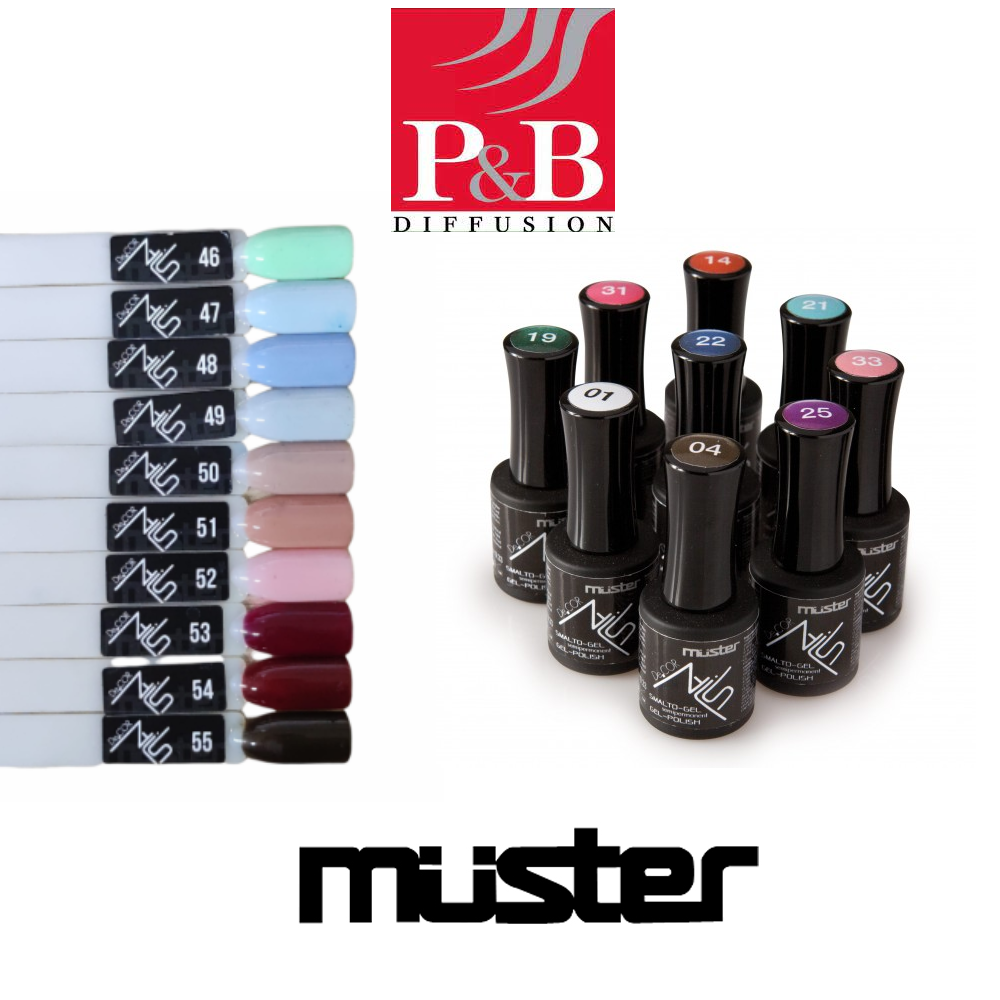 MUSTER 10346 SMALTO GEL SEMIPERMANENTE DECOR NAIL 10ML N°46