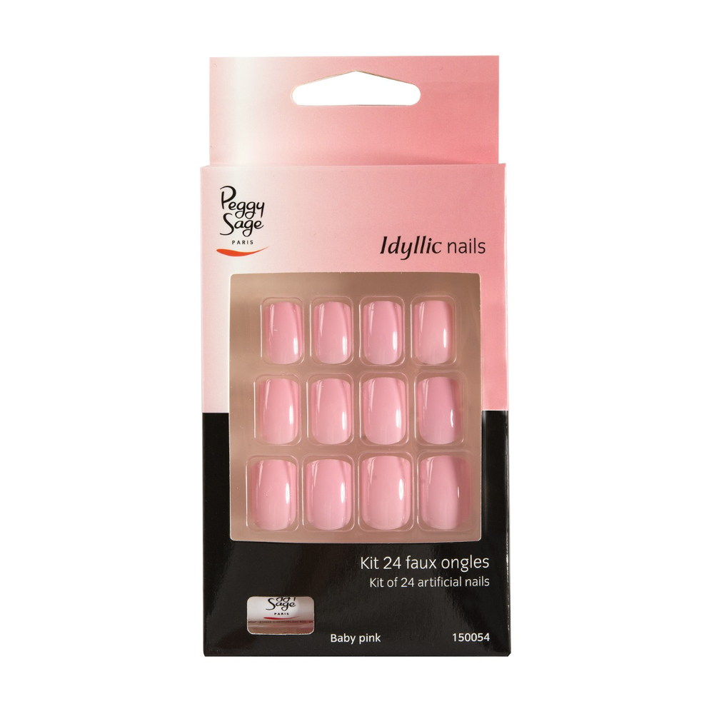 PEGGY SAGE 150054 SET 24 UNGHIE FINTE IDYLLIC NAILS BABY PINK