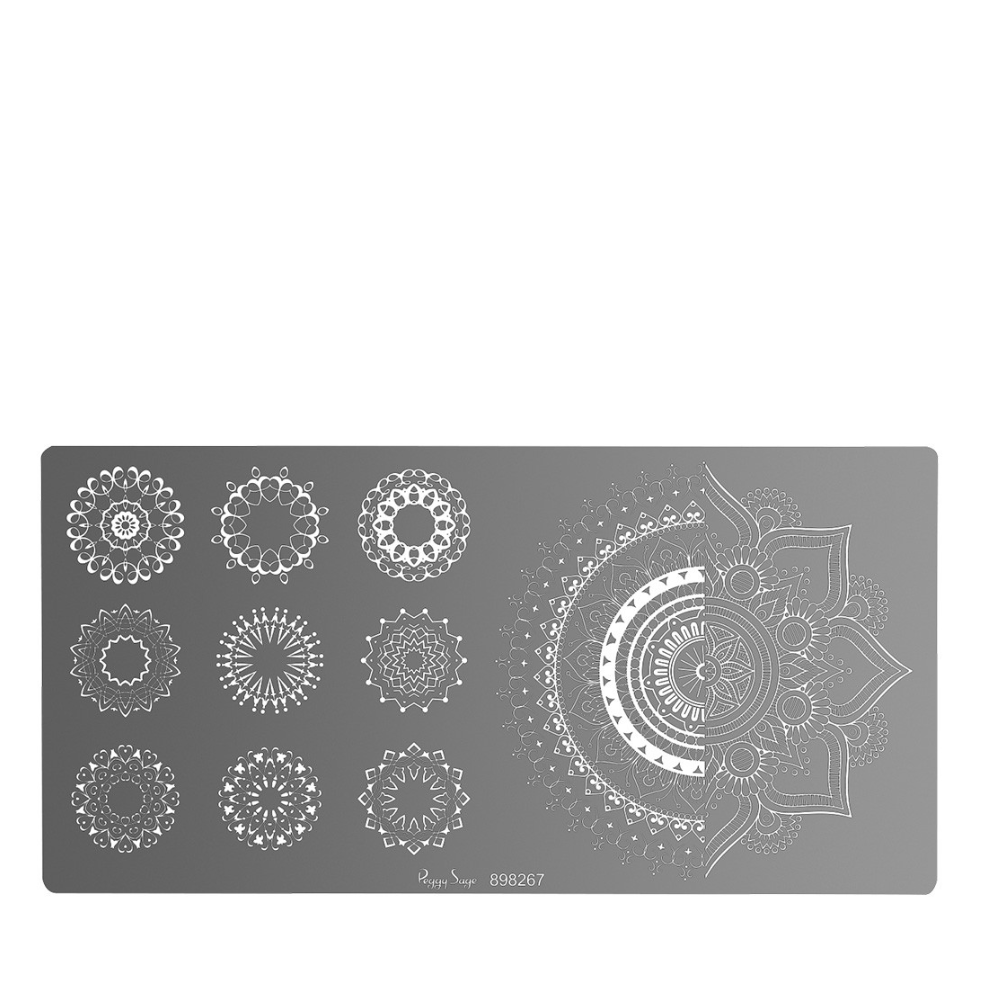 PEGGY SAGE 898267 TAVOLA DI STAMPING NAIL ART MANDALA 1