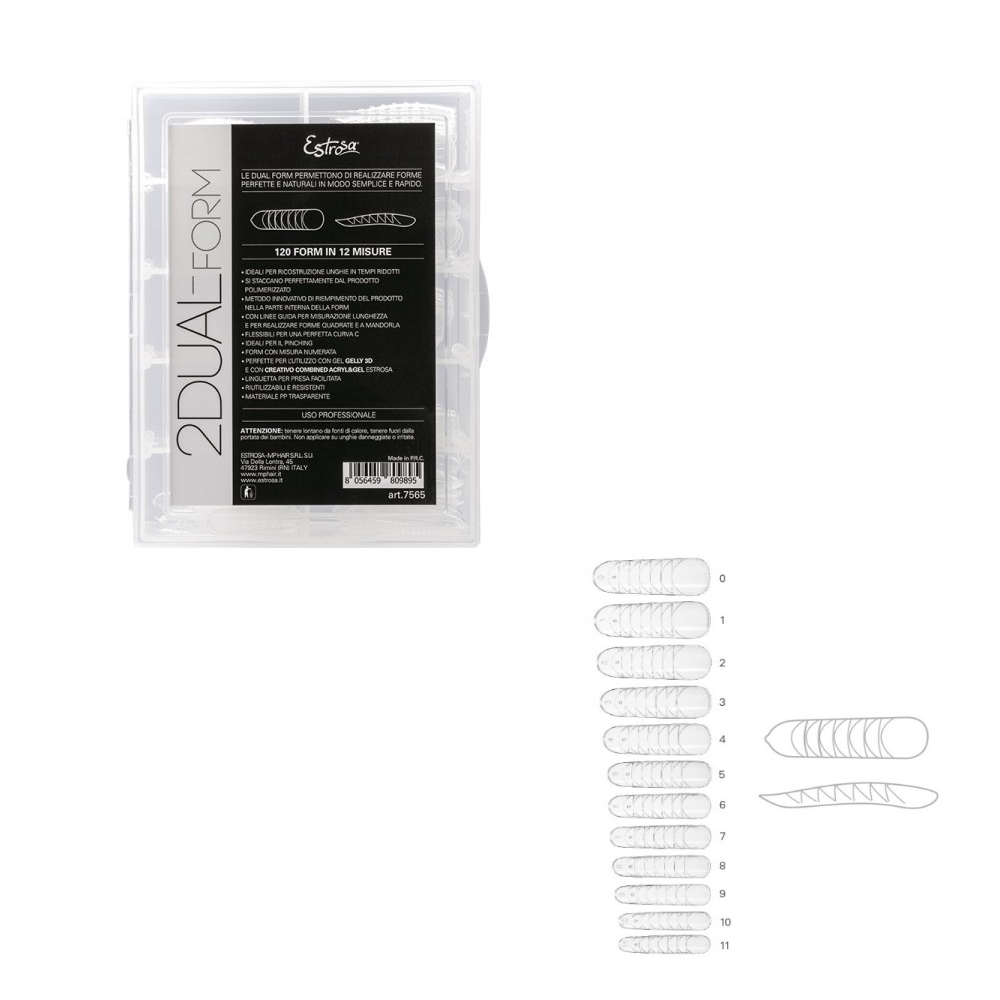 ESTROSA DUAL FORM NAIL SAGOME 120PZ 7565