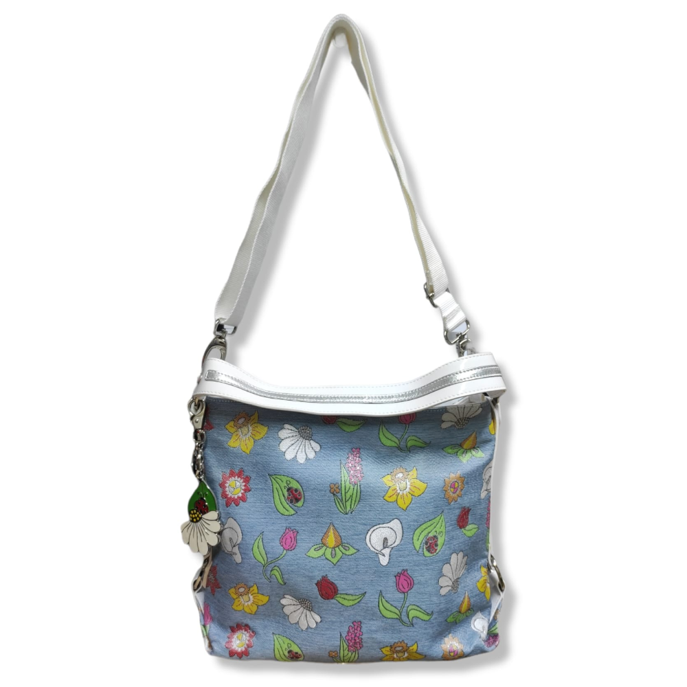 BRACCIALINI BORSA JACQUARD 205 B5086 FIORI JEANS