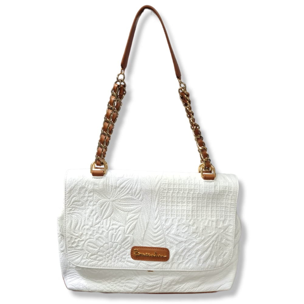 BRACCIALINI BORSA IN PELLE AVOCADO B10542 BIANCO