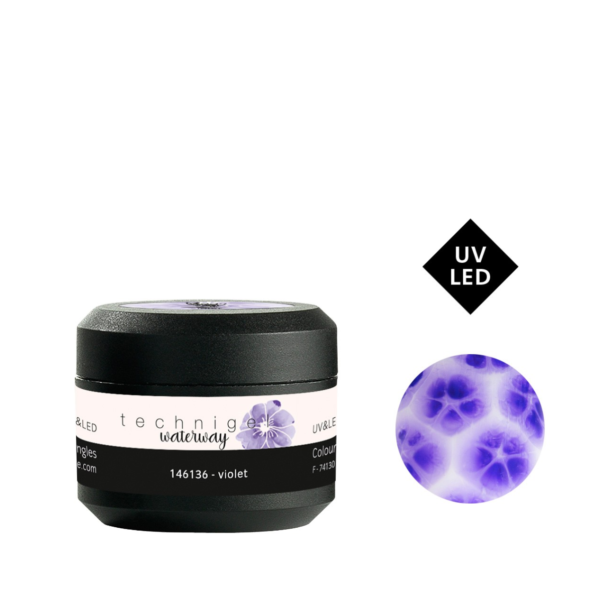 PEGGY SAGE 146136 GEL COLORATO PER UNGHIE UV/LED WATERWAY VIOLET 5GR