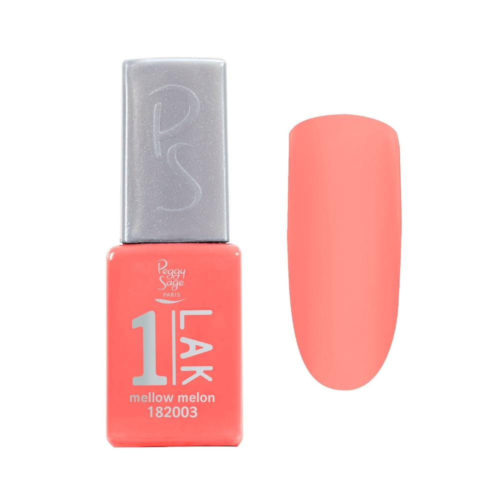 PEGGY SAGE 182003 ONE-LAK 1-STEP GEL POLISH MELLOW MELON 5ML