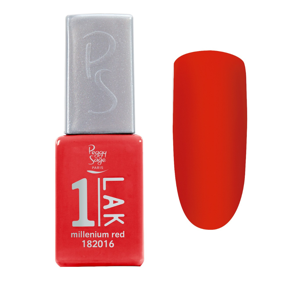 PEGGY SAGE 182016 ONE-LAK 1-STEP GEL POLISH MILLENIUM RED 5ML