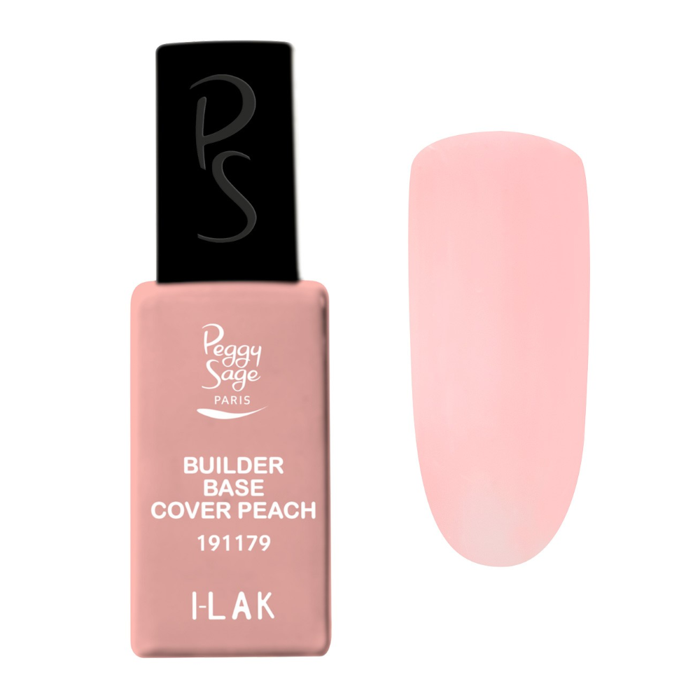 PEGGY SAGE 191179 I-LAK SOAK OFF GEL POLISH BUILDER BASE COVER PEACH 11ML