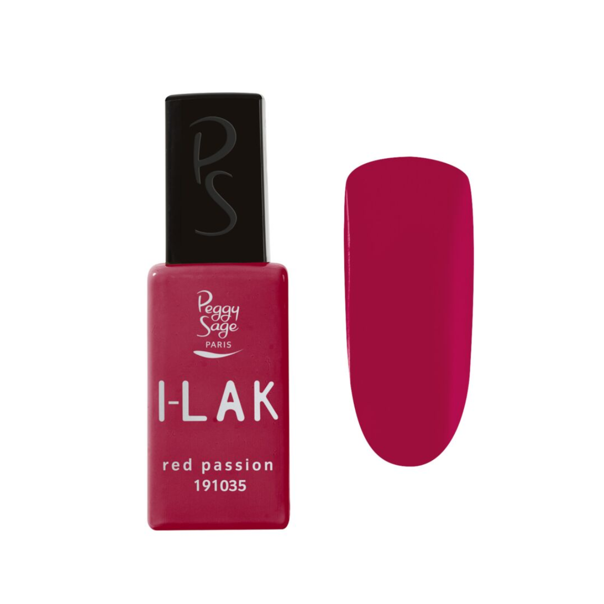 PEGGY SAGE 191035 I-LAK SOAK OFF GEL POLISH RED PASSION 11ML