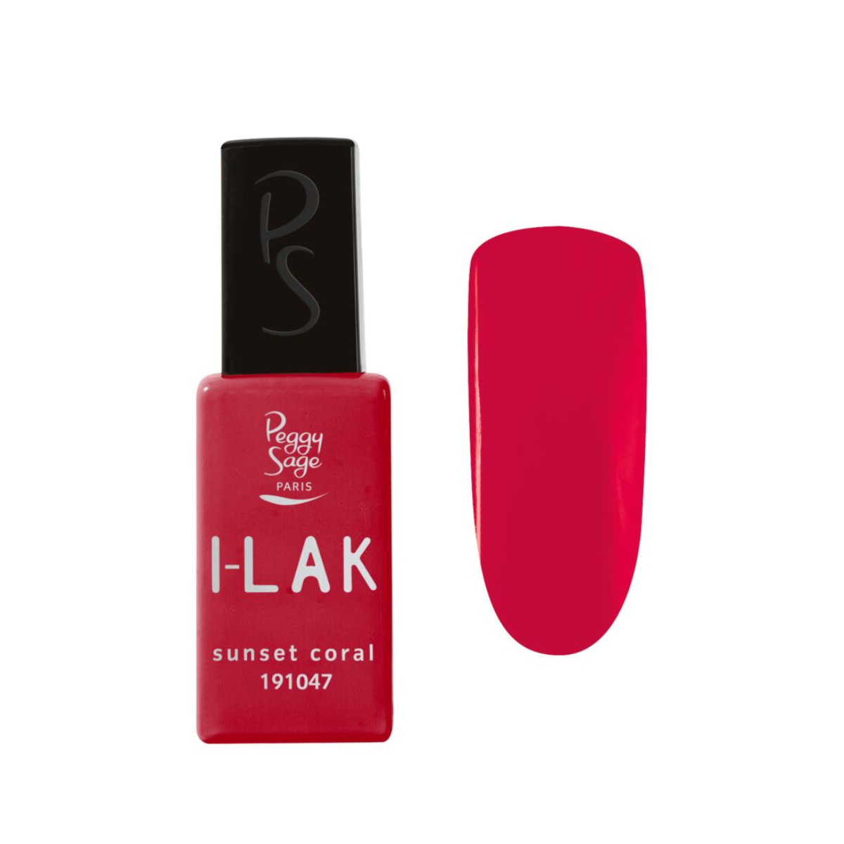 PEGGY SAGE 191047 I-LAK SOAK OFF GEL POLISH SUNSET CORAL 11ML