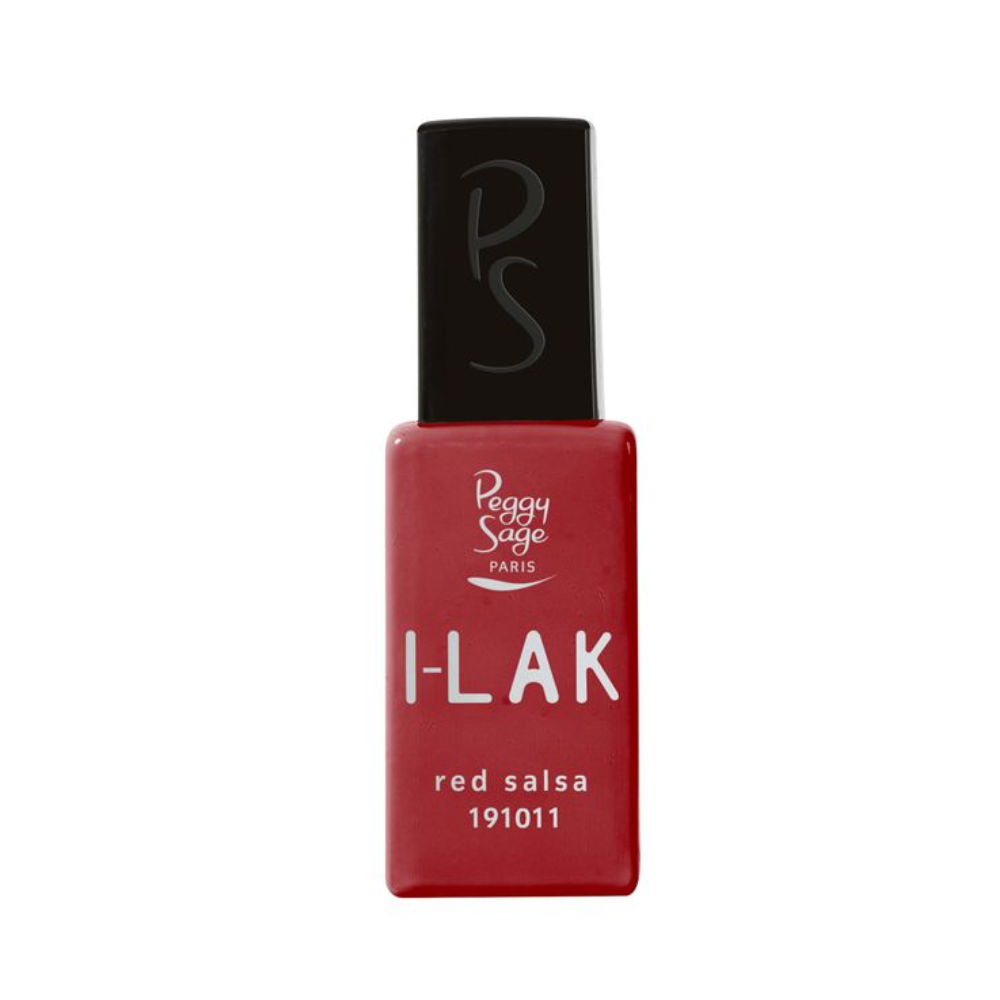 PEGGY SAGE 191011 I-LAK SOAK OFF GEL POLISH RED SALSA 11ML