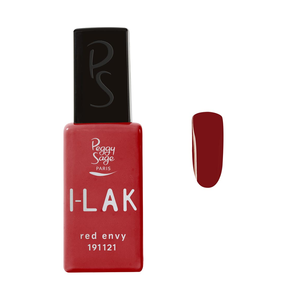 PEGGY SAGE 191121 I-LAK SOAK OFF GEL POLISH RED ENVY 11ML