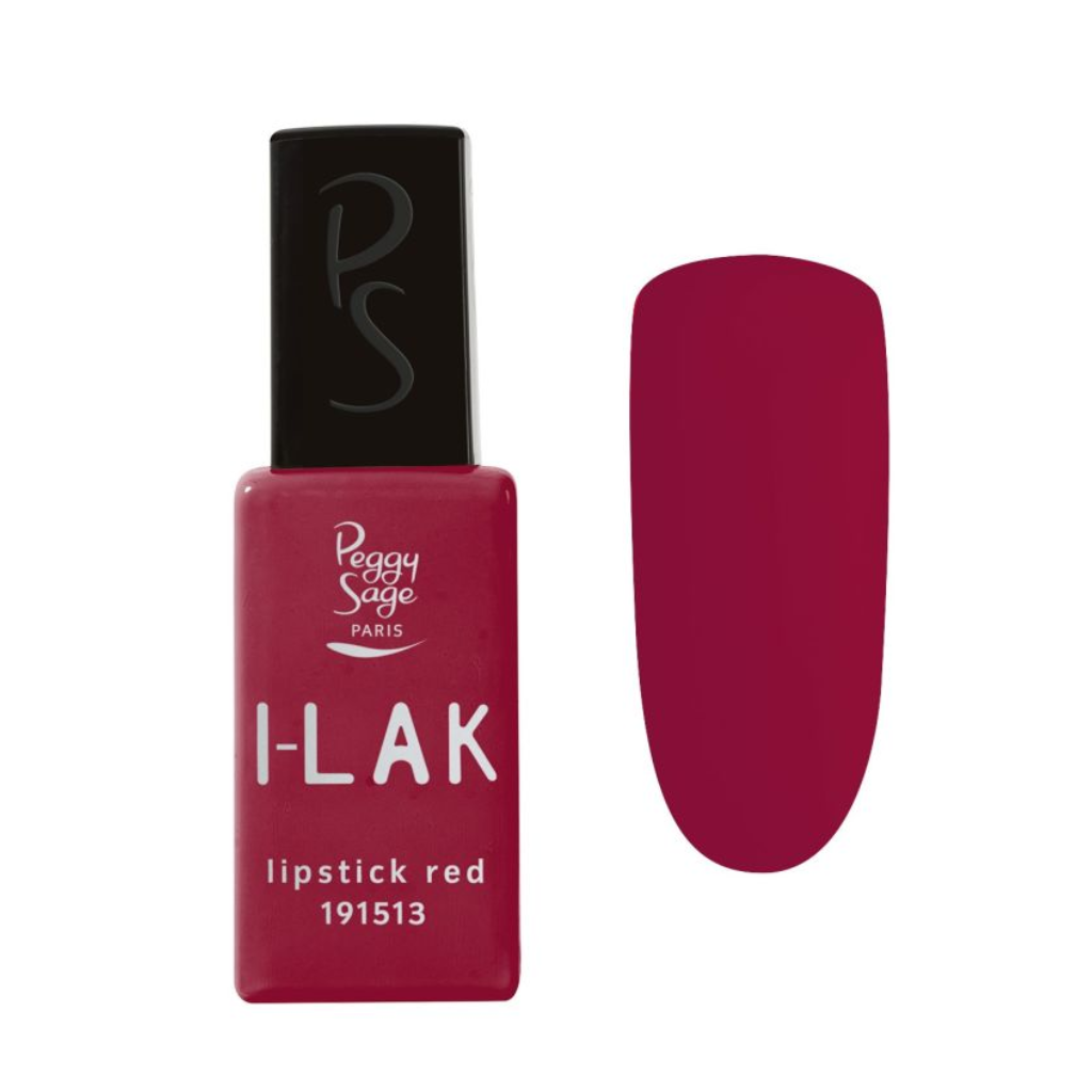 PEGGY SAGE 191513 I-LAK SOAK OFF GEL POLISH LIPSTICK RED 11ML