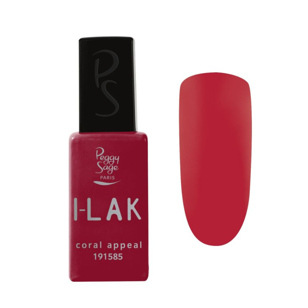 PEGGY SAGE 191585 I-LAK SOAK OFF GEL POLISH CORAL APPEAL 11ML