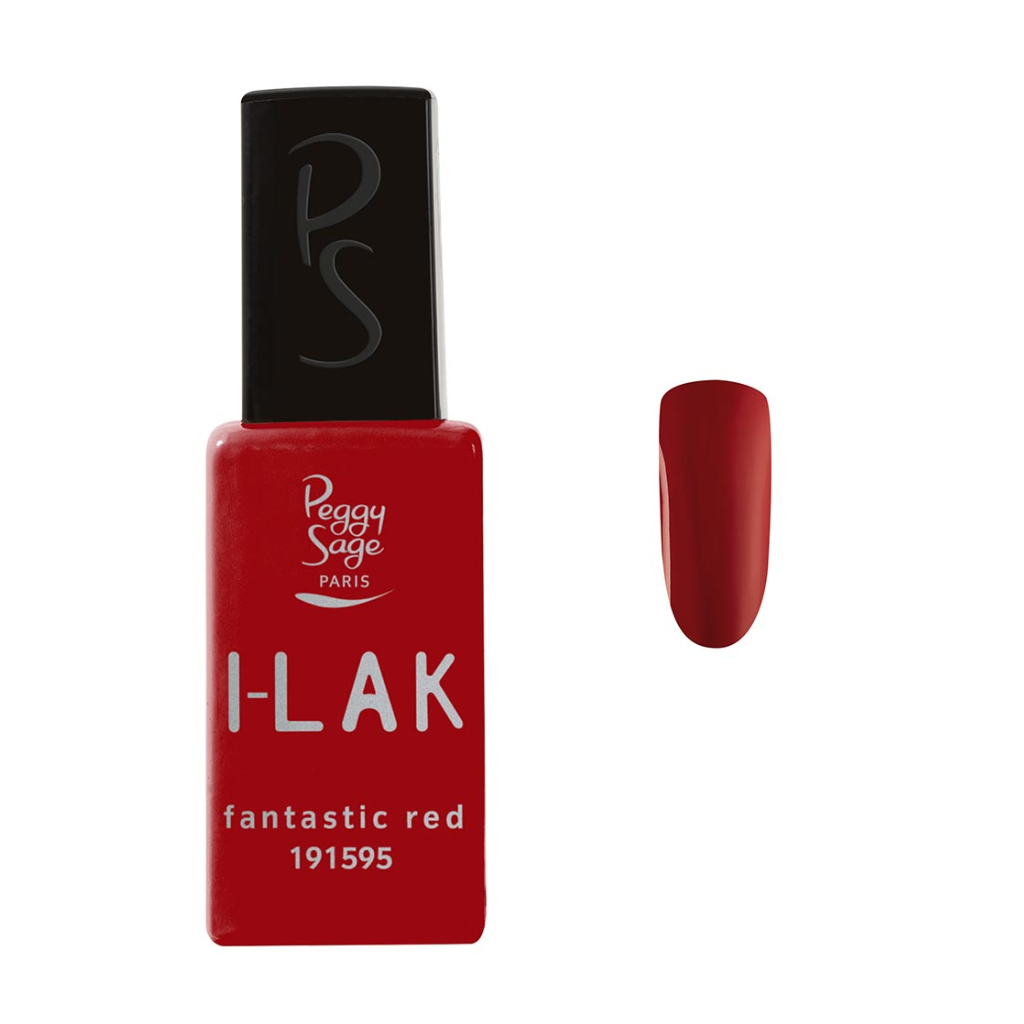 PEGGY SAGE 191595 I-LAK SOAK OFF GEL POLISH FANTASTIC RED 11ML