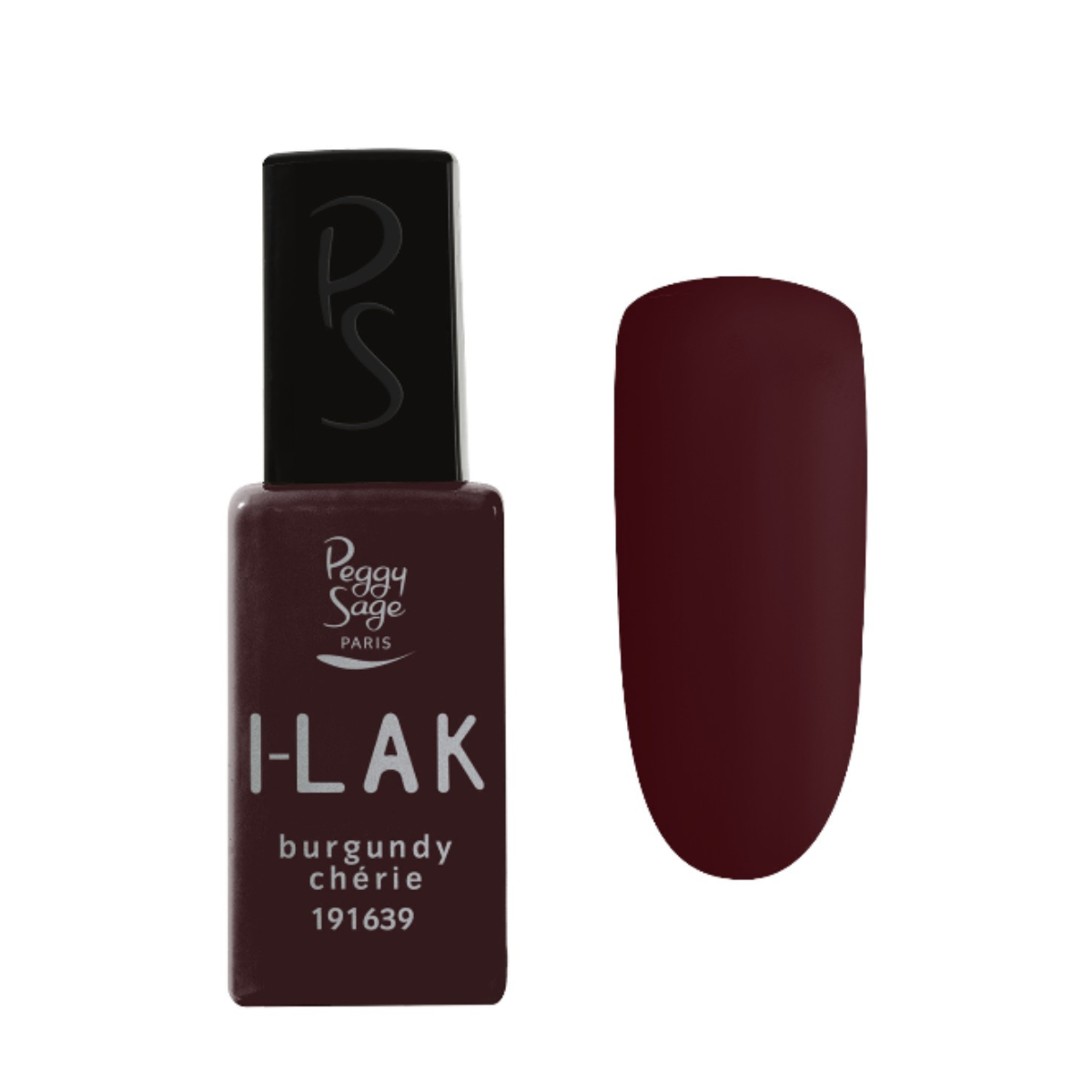 PEGGY SAGE 191639 I-LAK SOAK OFF GEL POLISH BURGUNDY CHÉRIE 11ML