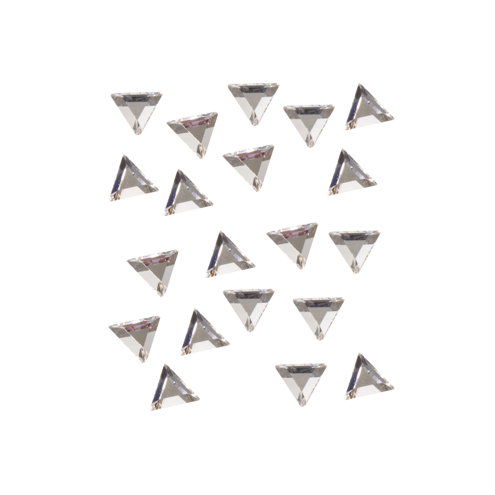 PEGGY SAGE 148040 20 STRASS PER UNGHIE TRIANGOLARE ARGENTO 3MM