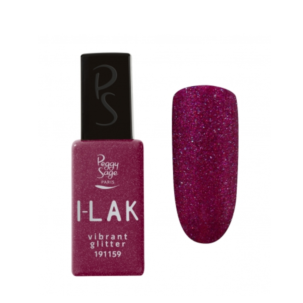 PEGGY SAGE 191159 I-LAK SOAK OFF GEL POLISH VIBRANT GLITTER 11ML