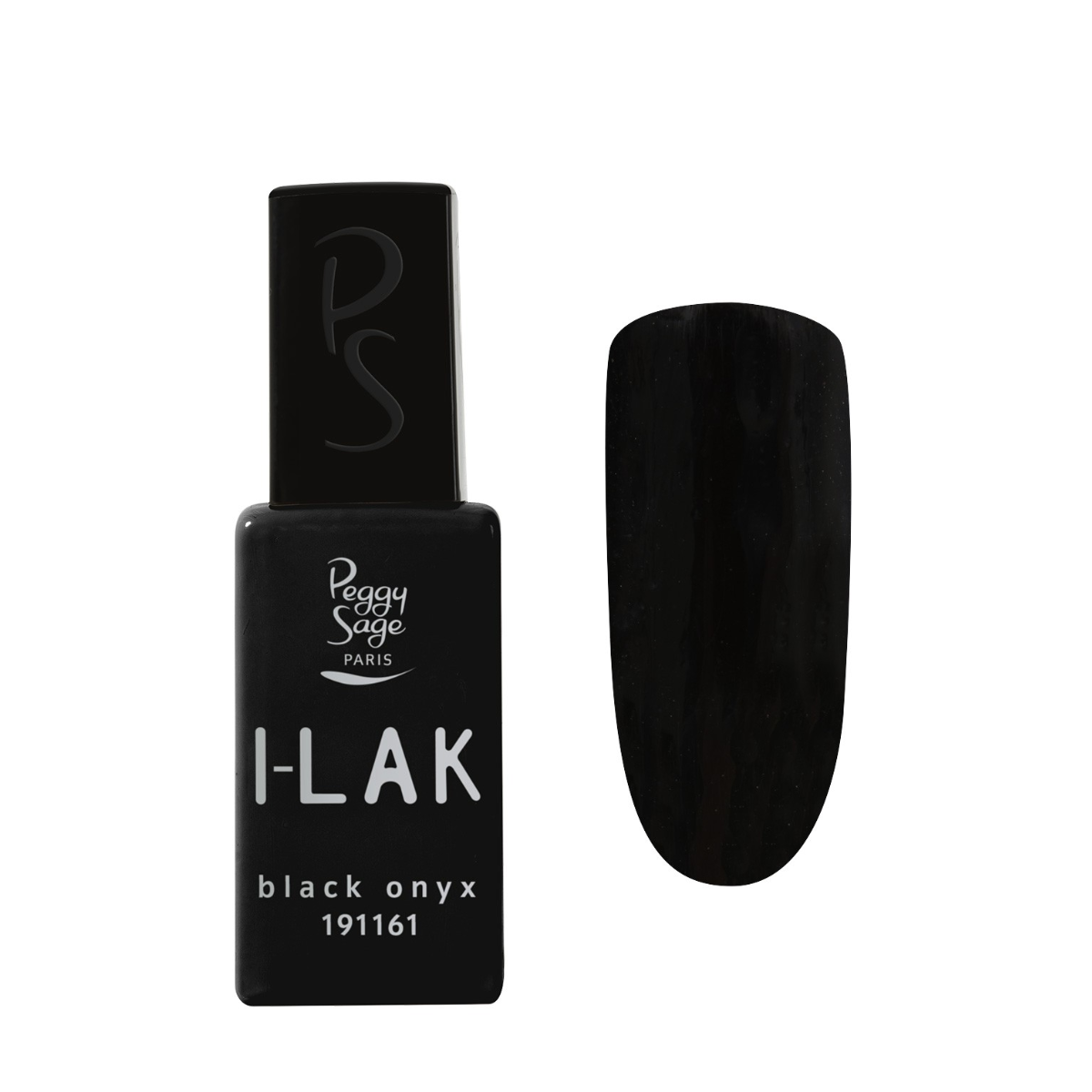 PEGGY SAGE 191161 I-LAK SOAK OFF GEL POLISH BLACK ONYX 11ML