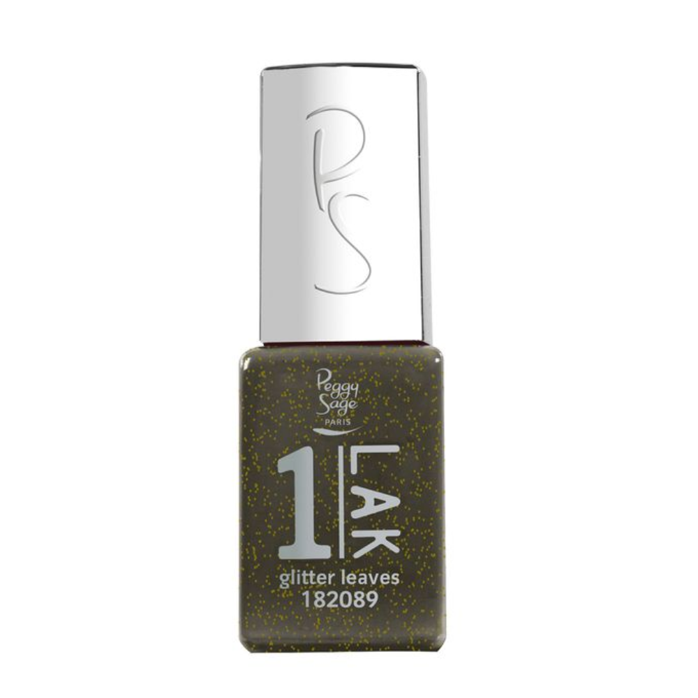 PEGGY SAGE 182089 ONE-LAK 1-STEP GEL POLISH GLITTER LEAVES 5ML