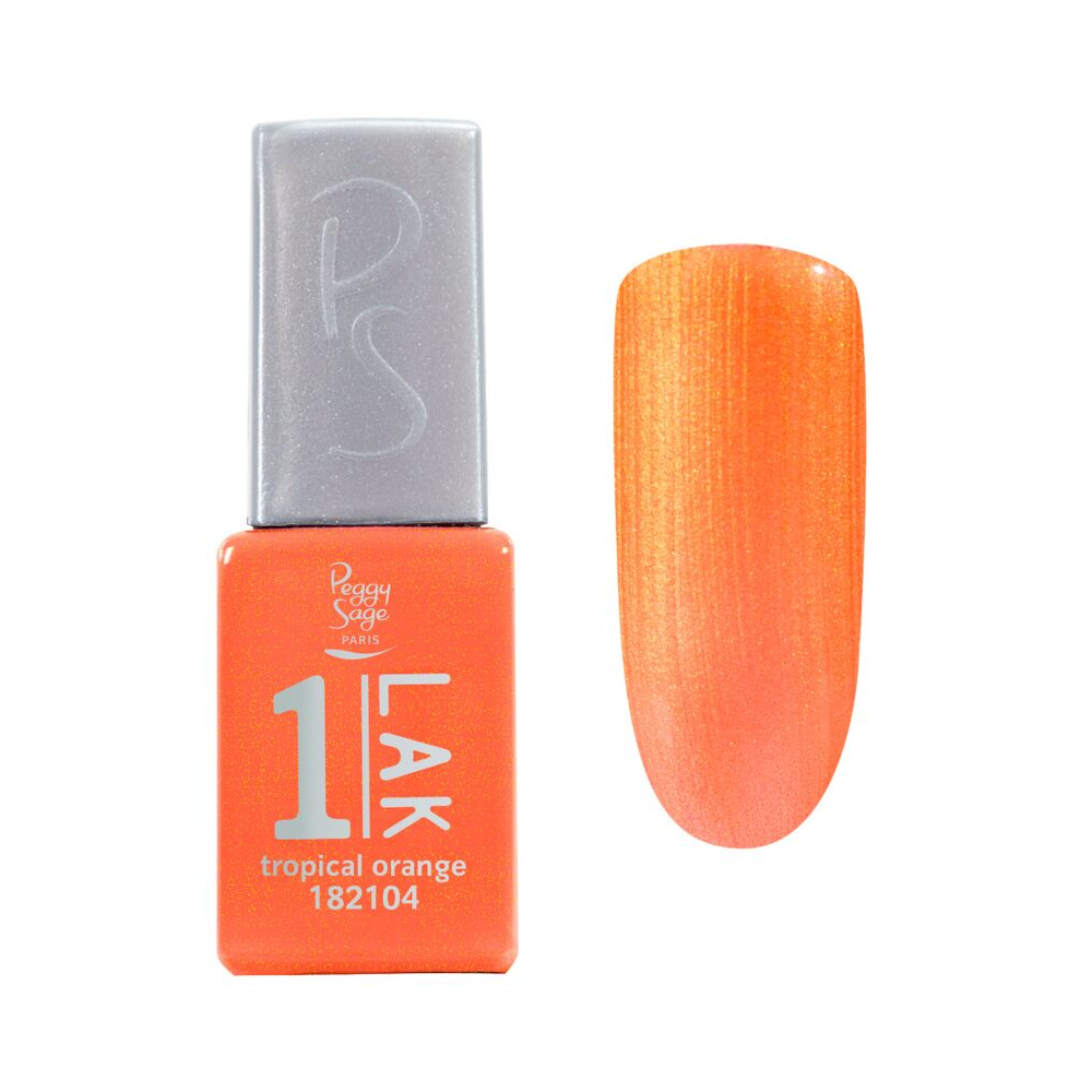 PEGGY SAGE 182104 ONE-LAK 1-STEP GEL POLISH TROPICAL ORANGE 5ML