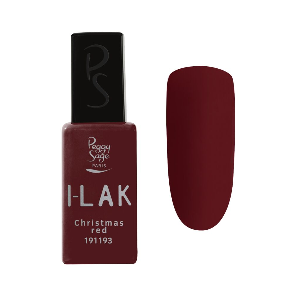 PEGGY SAGE 191193 I-LAK SOAK OFF GEL POLISH CHRISTMAS RED 11ML