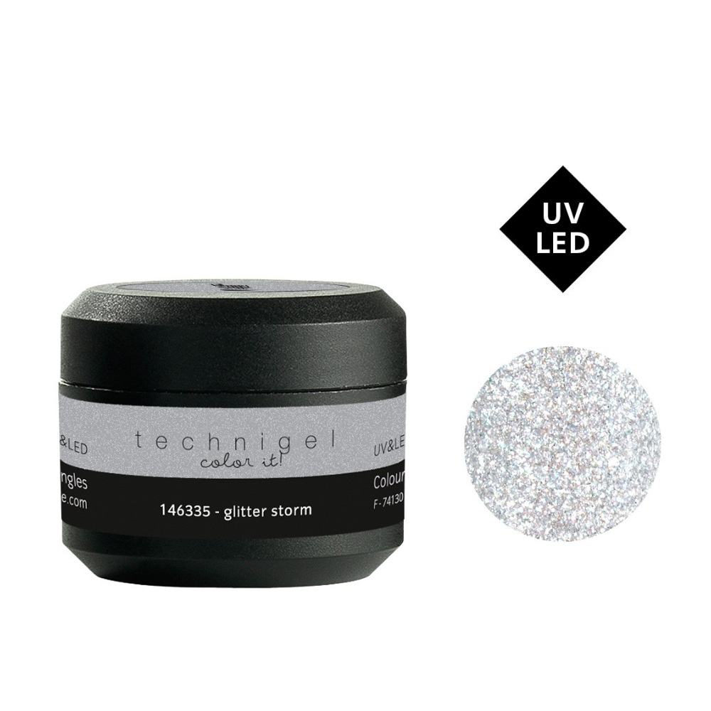 PEGGY SAGE 146335 GEL UV/LED COLORATO PER UNGHIE GLITTER STORM 5GR