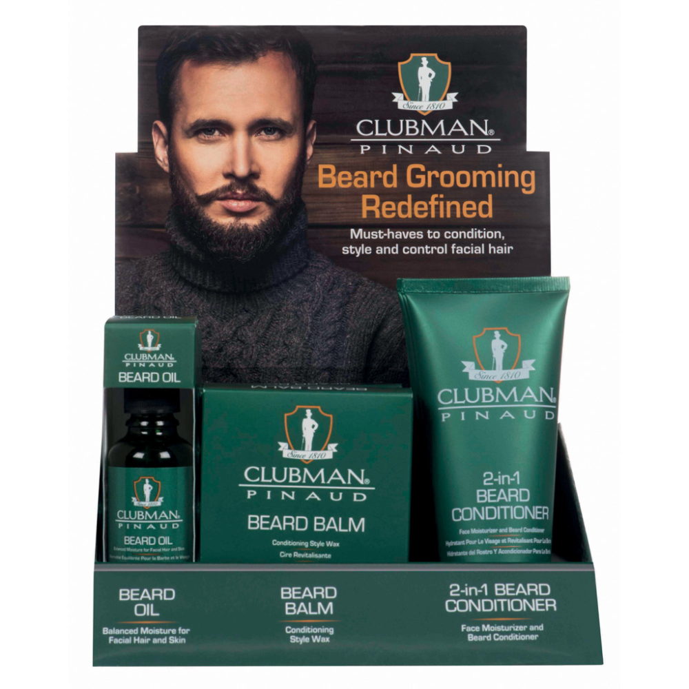 -CLUBMAN BEARD GROOMING REDEFINED ESPOSITORE 9PZ 40321