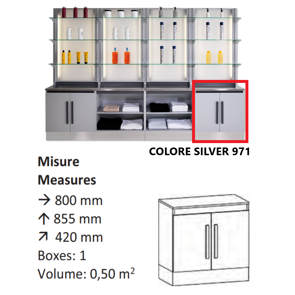 AGV GV DESIGN 425119 SERVIMOB DISPLAY B MOBILE DI SERVIZIO