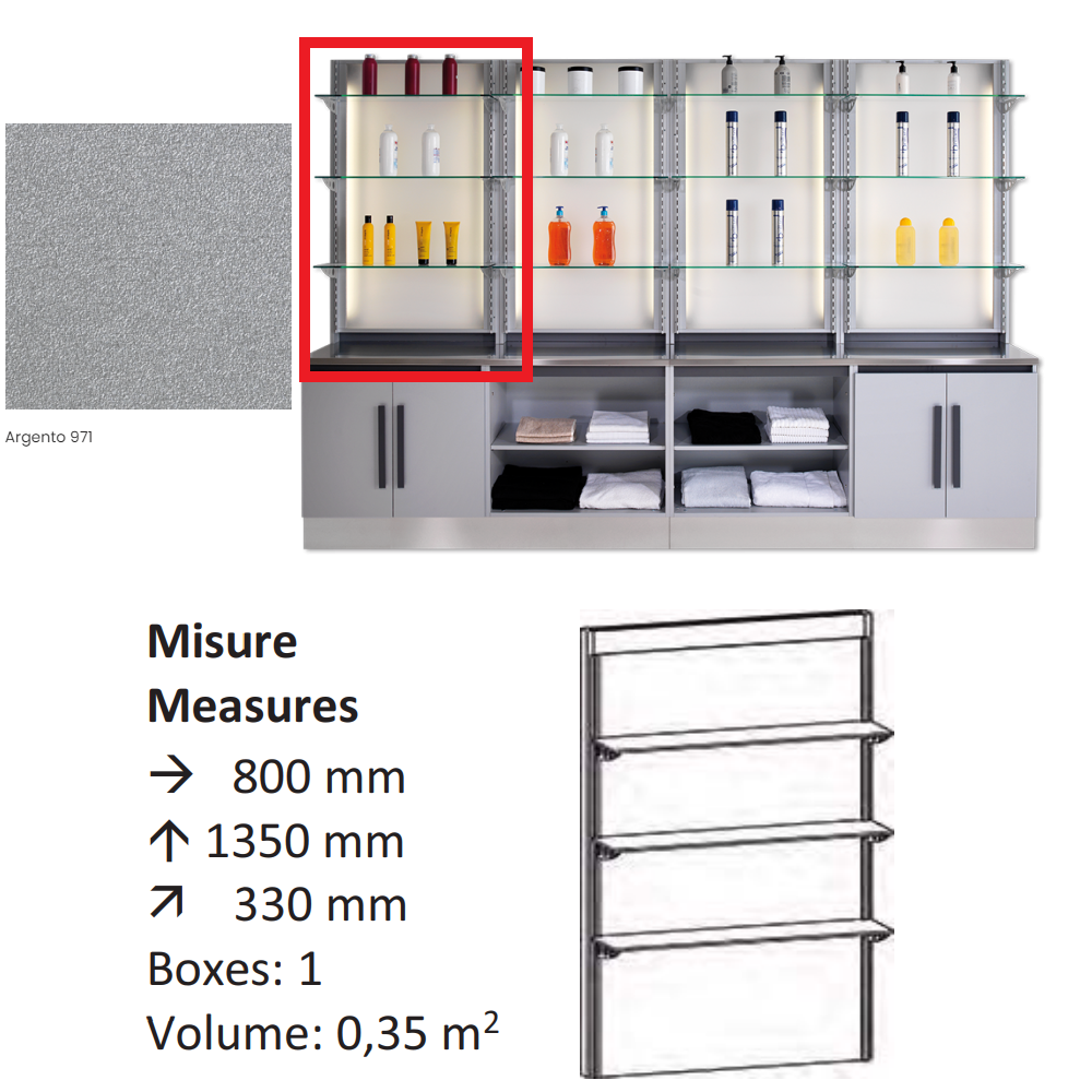 AGV GV DESIGN 426000 SERVIMOB DISPLAY M MOBILE DI SERVIZIO