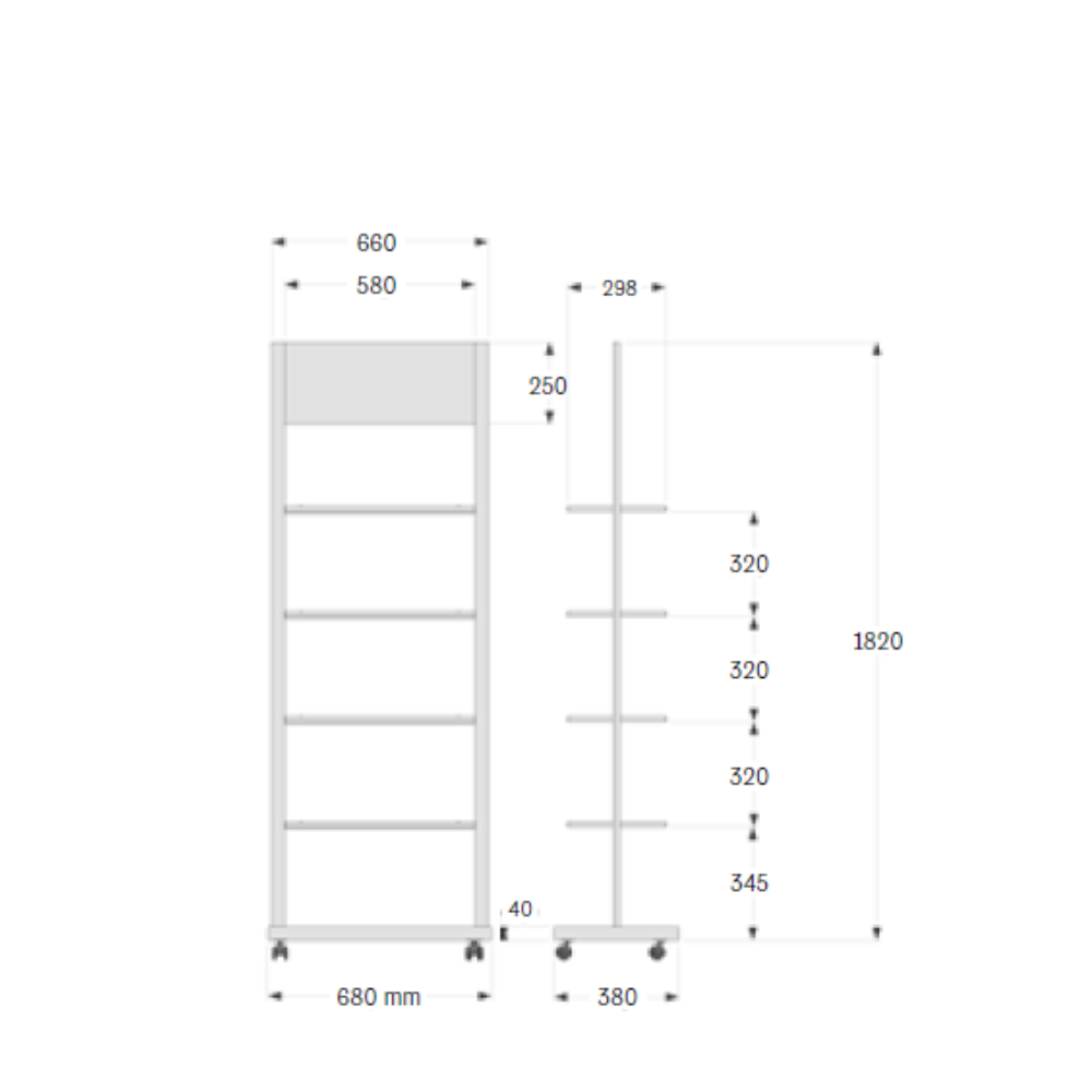 XANITALIA 375.105 STRIP PORTA PREZZI CM70