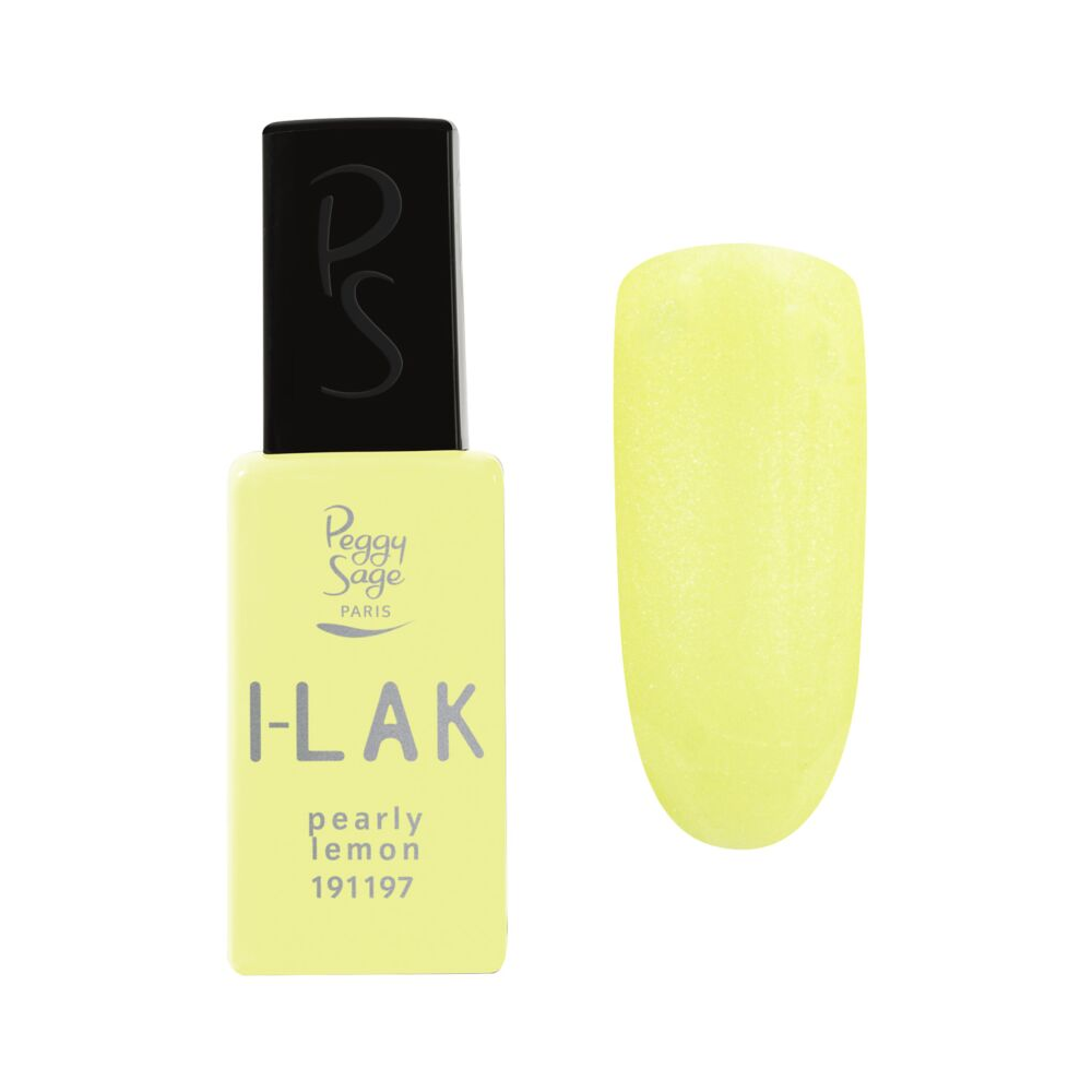 PEGGY SAGE 191197 I-LAK SOAK OFF GEL POLISH PEARLY LEMON 11ML