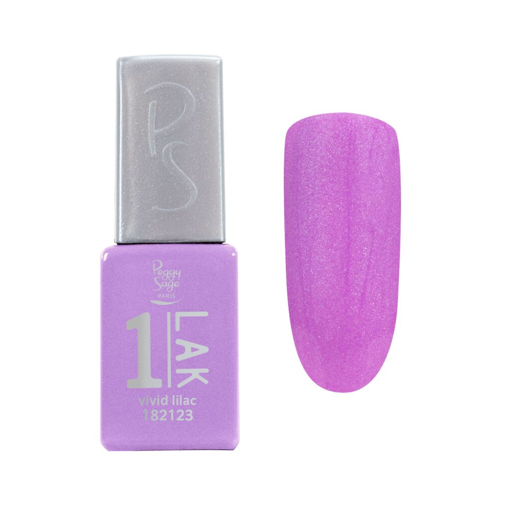 PEGGY SAGE 182123 ONE-LAK 1-STEP GEL POLISH VIVID LILAC 5ML