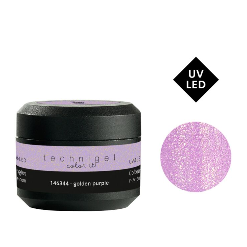 PEGGY SAGE 146344 GEL UV/LED COLORATO PER UNGHIE GOLDEN PURPLE 5GR