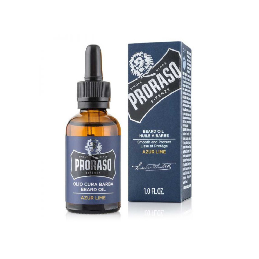 PRORASO OLIO CURA BARBA AZUR LIME 30ML BLU