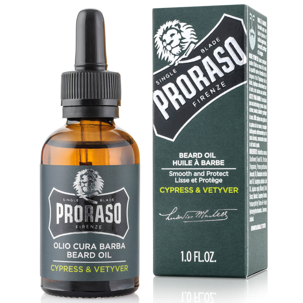 PRORASO OLIO CURA BARBA CYPRESS & VETYVER 30ML VERDE