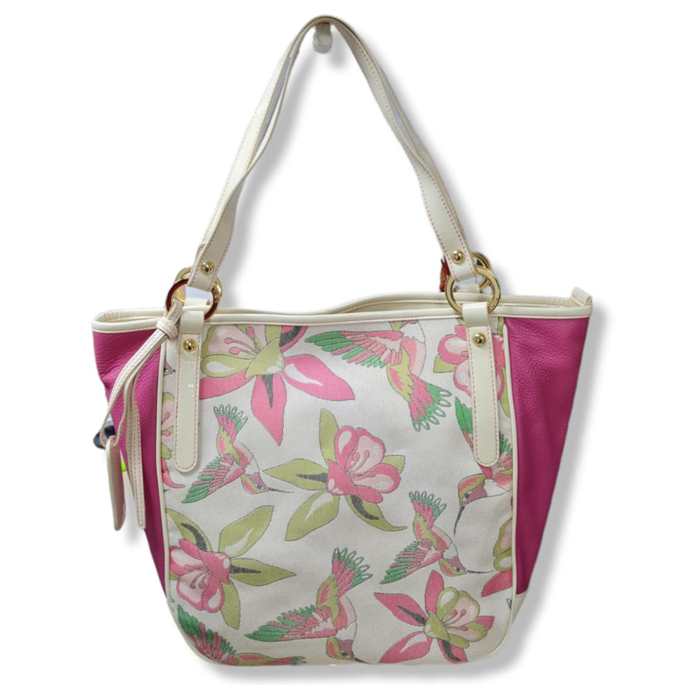 BRACCIALINI BORSA JACQUARD PELLE COLIBRI FUXIA B8746