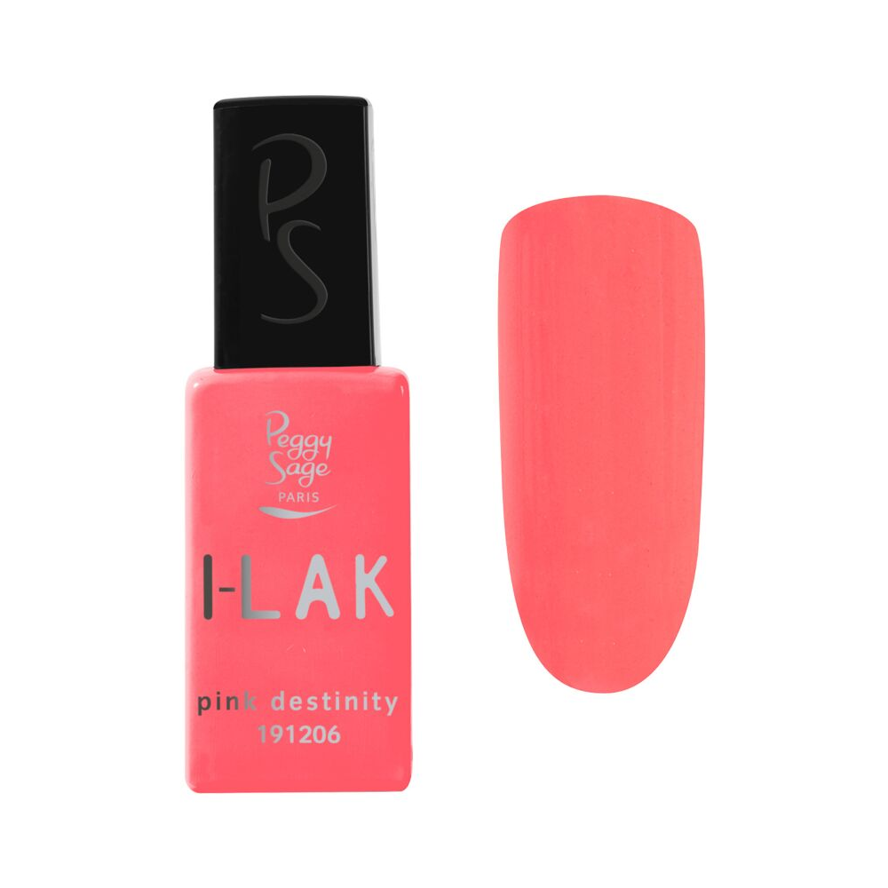 PEGGY SAGE 191206 I-LAK SOAK OFF GEL POLISH PINK DESTINY 11ML