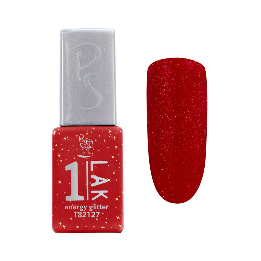 PEGGY SAGE 182127 ONE-LAK 1-STEP GEL POLISH ENERGY GLITTER 5ML