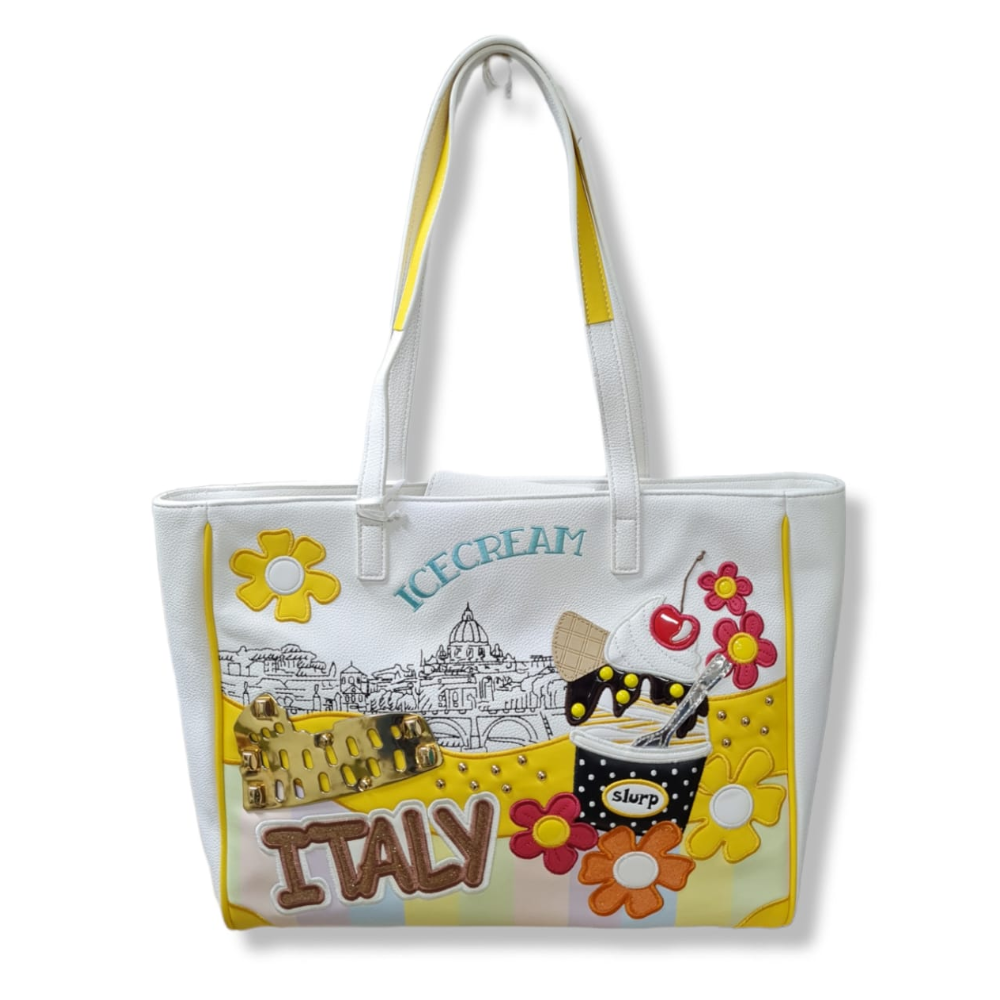 BRACCIALINI BORSA CARTOLINE B12003 BIANCO