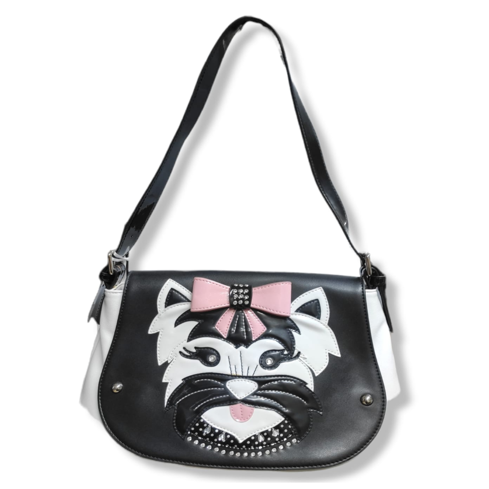 BRACCIALINI BORSA TUA DOGFACE B8486 NERA