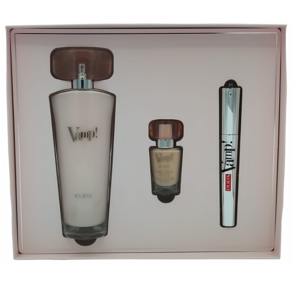 -PUPA VAMP PINK CONF. EDP 100ML + SMALTO + MASCARA